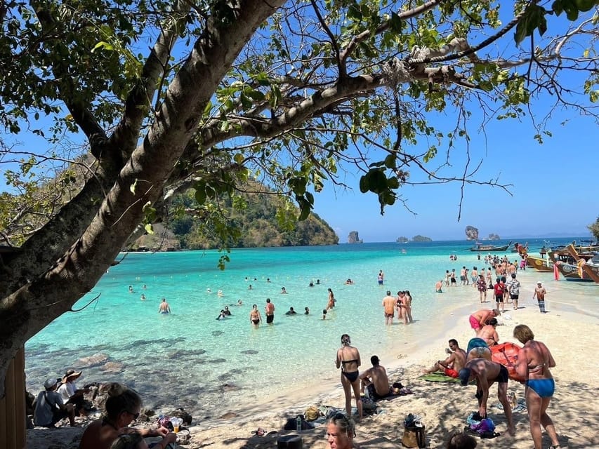 Krabi: 4 Island Whirlwind Tour with Caves, Sandbars & Reefs - The Tup Island sandbar walk