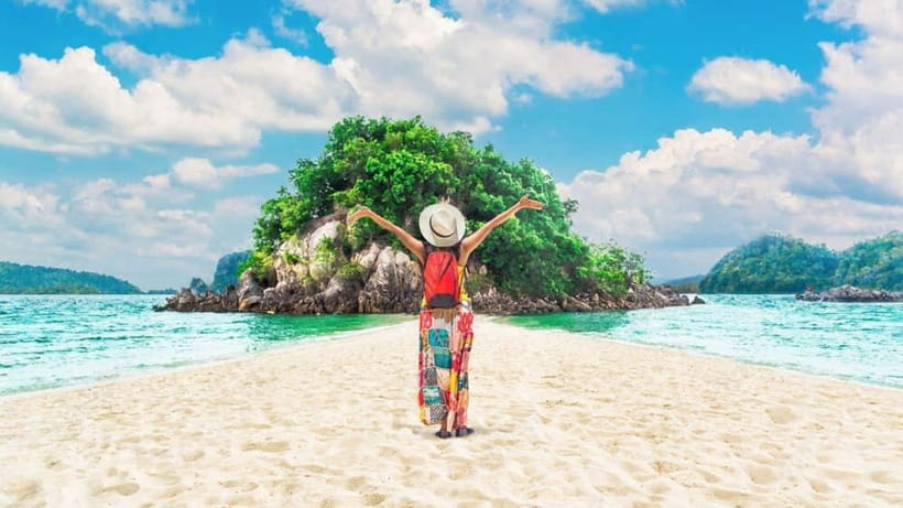 Krabi: 4 Islands and Caves Boat Tour with Lunch - Thale Waek, Krabi’s tide-made photo stop