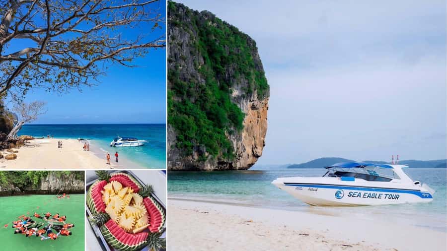 Krabi: 4 Islands Private Trip by Speedboat - Poda Island gives you the longest break