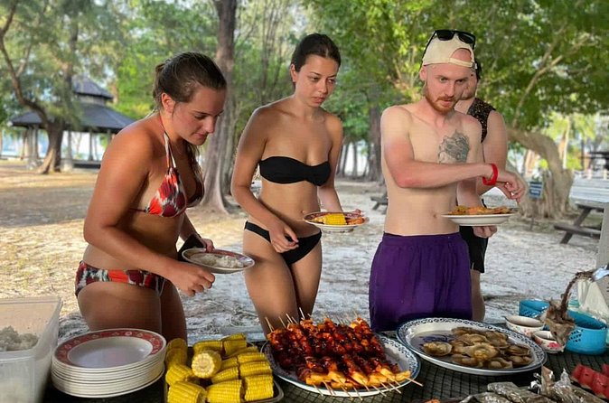 Krabi 7 Islands Longtail Boat Sunset BBQ - Chicken Island is the day’s easiest landmark
