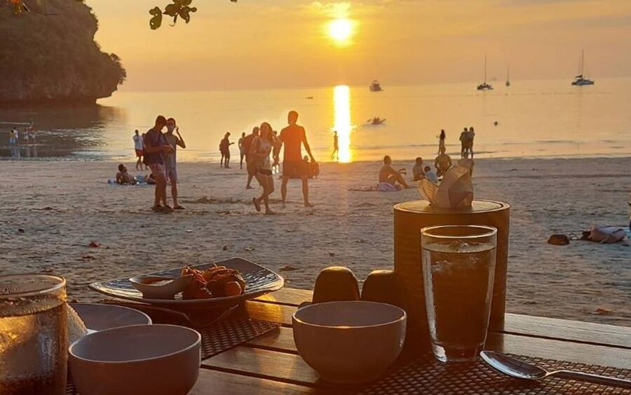 Krabi: 7 Islands Sunset Hopping Cruise with BBQ & Plankton - Chicken Island for coral, fish, and a famous rock profile