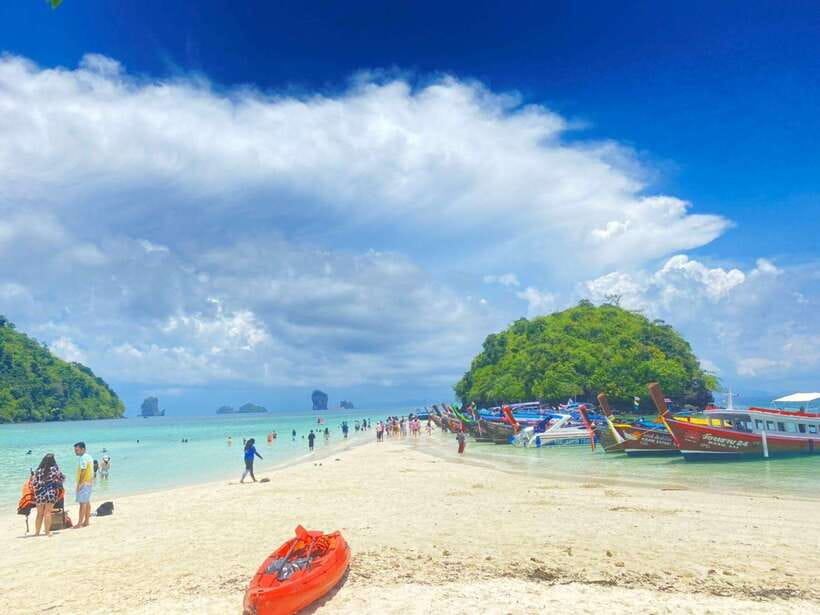 Krabi: 7 Islands Sunset & Plankton Swim with BBQ Dinner - Poda Island offers beach time and a slower pace