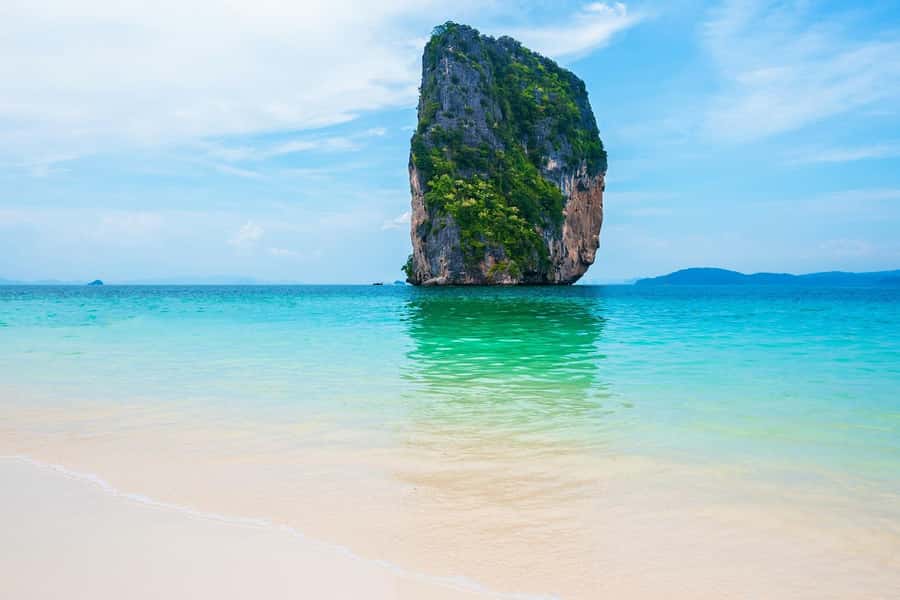 Krabi: Half/Full Day 4 Islands Private Local Long Tail Boat - Ko Poda offers the best stretch of beach time