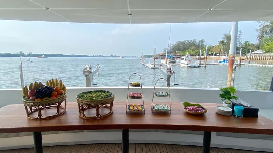 Krabi: Luxury Sunset Cruise to 4 Islands by Power Catamaran - Krabi at night on the way home