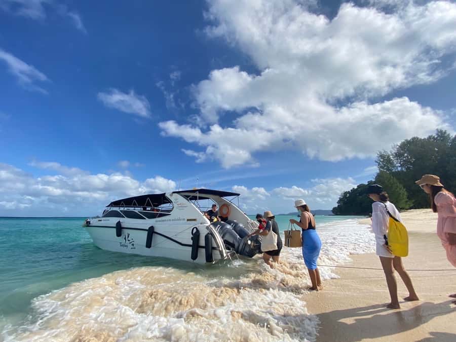 Krabi: Phi Phi Island Sunset Maya Bay and Four Islands Tour - Monkey Beach: your first swim and snorkel