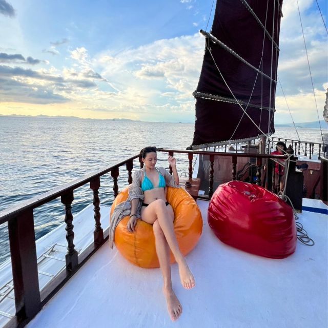 Krabi: Wonderful 4 Islands with Sunset Cruising Dinner - Sunset BBQ on the wooden boat