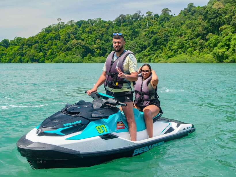 Langkawi: Jet Ski Tour Island Hopping Dayang Bunting - Taking control of the jet ski