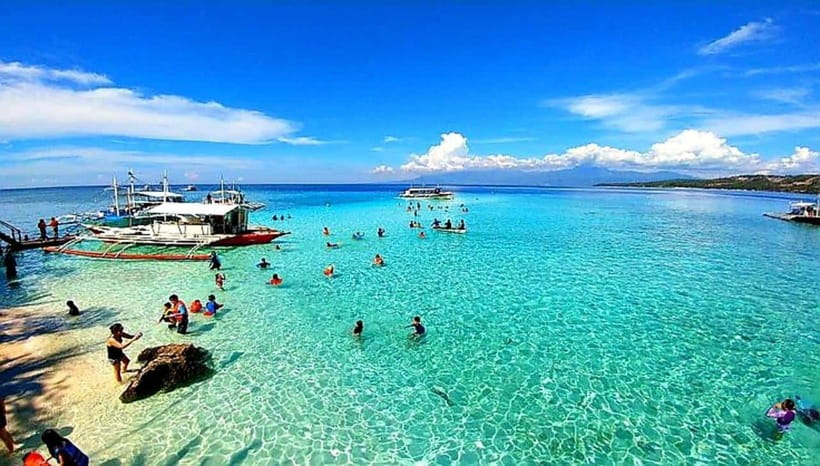 Mactan Island Hopping Gilutungan, Caohagan, Nalusuan + Lunch - Morning pickup from Cebu, Mandaue, or Mactan