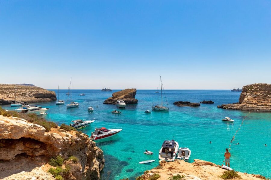 Malta: Blue Lagoon, Comino & St Paul's Islands Cruise - Setting off from Bugibba on the Mermaid