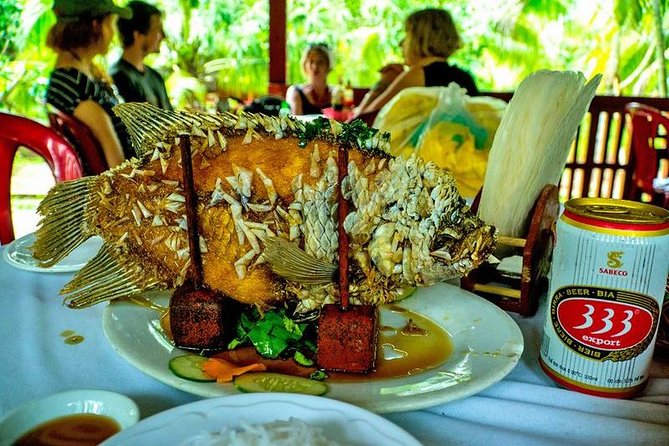 Mekong Delta 4 Islands, TukTuk, Boat, Try Khot Cake Local Cooking - Motorboat rides show the broad side of the Mekong