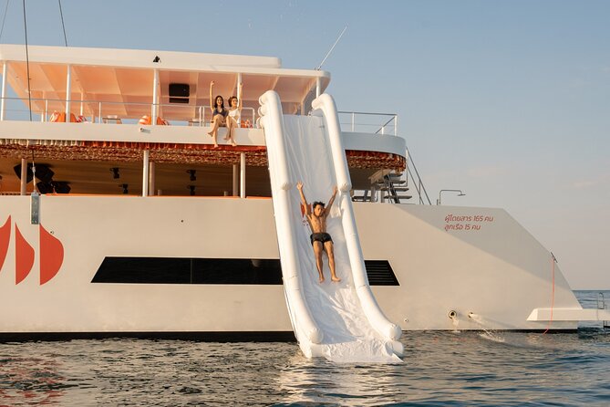 Pattaya: 3 Island-Hopping Full-Day Party Catamaran Cruise - What the 82-foot catamaran adds