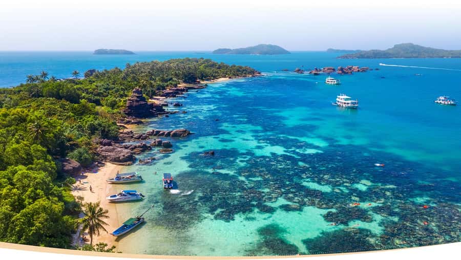 Phu Quoc : 3 Island Hopping and Snorkeling Day Trip - May Rut Trong for swimming and a slower hour