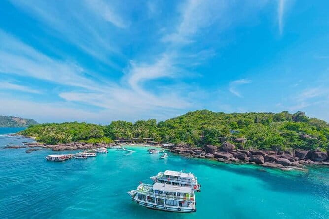 Phu Quoc FullDay Discovery 4 island Tour with Cable-Car - May Rut Trong: lunch, swimming, and a slower pause