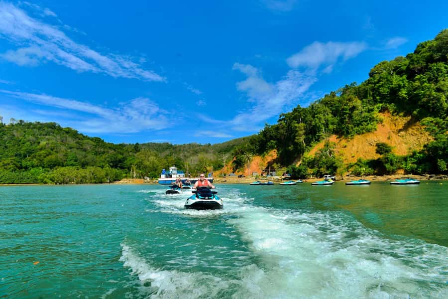 Phuket: 5 or 8-Island Jet Ski Tour with Lunch and Transfer - Learning the jet ski before the islands begin
