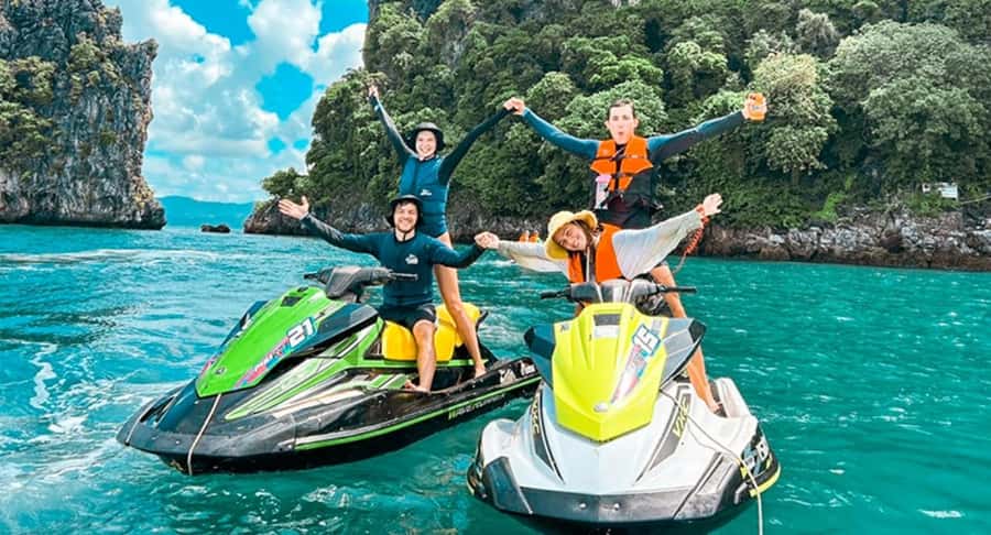 Phuket: Jet Ski Tour to 6 Islands with Lunch & Transfers - LiPi Island and the quieter side of the route