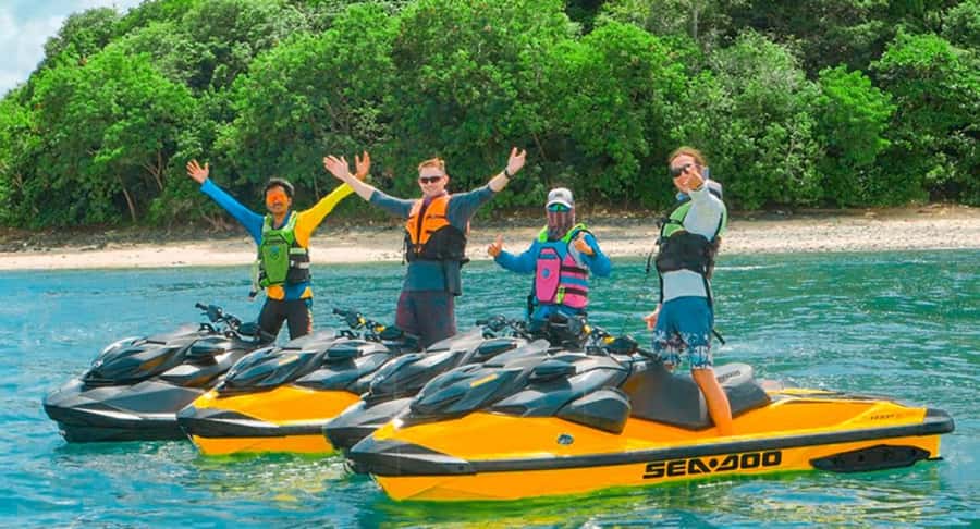 Phuket: Jet Ski Tour to 6 Islands with Lunch & Transfers - Khai Nai Island for snorkeling and clear water