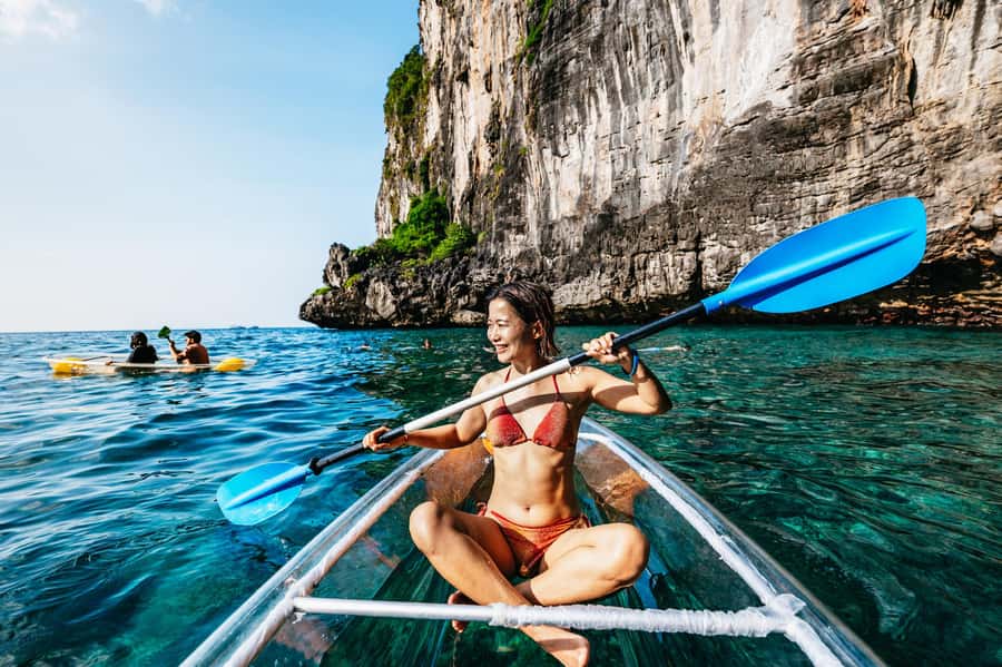 Phuket: Phi Phi Islands Day-Trip by Speed Catamaran - From Phuket hotel pickup to Bamboo Island