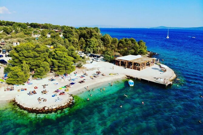 Private boat tour Blue Lagoon and 3 Islands from Trogir or Split - Blue Lagoon and Krknjasi Bay: two hours in clear water