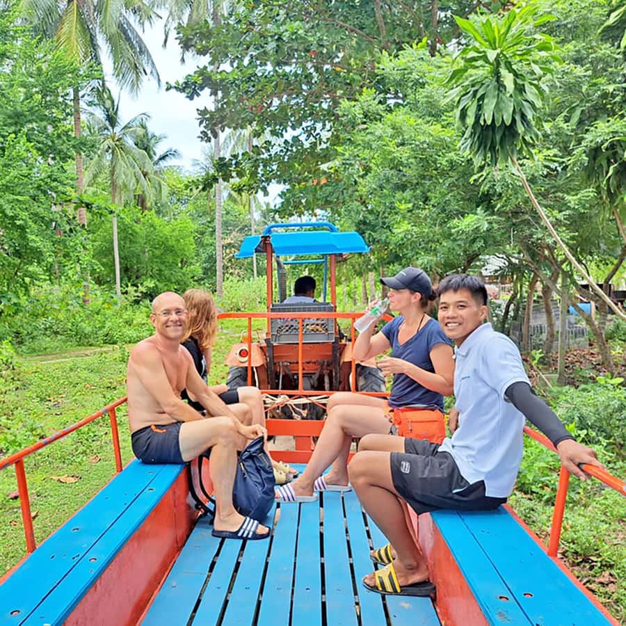 PRIVATE KOH SAMUI TOURS - SECRET ISLANDS BOAT TRIP - Walking through Koh Tan’s mangroves