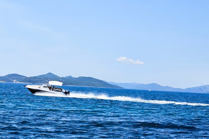 Private Local Guided Speedboat Tour in Dubrovnik Archipelago - Three Green Caves, three short sea stops