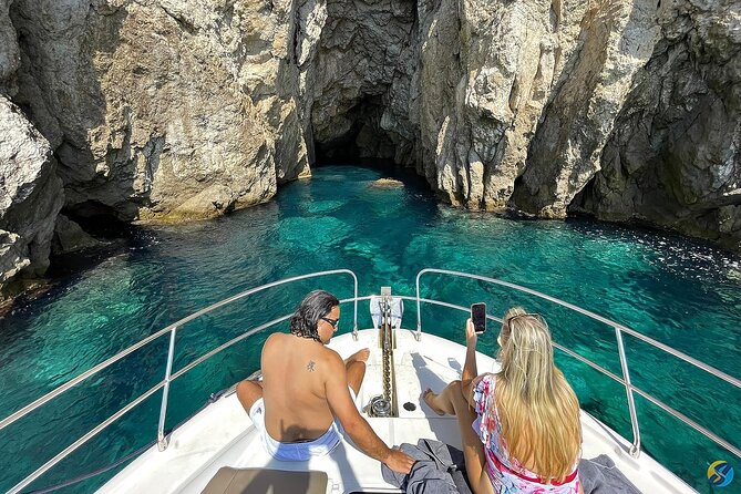 Private Noon Escape Tour to Elaphite Islands Hidden Gems - The first two caves are made for boat-level pictures