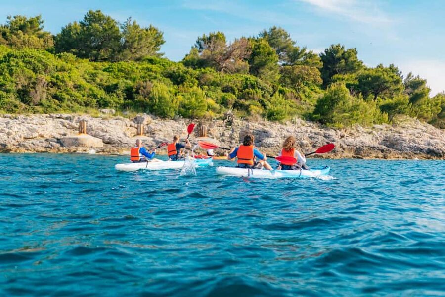 Pula: Three Island Kayak Tour with Cave Photo & Snorkeling - What this three-hour Pula kayak tour feels like