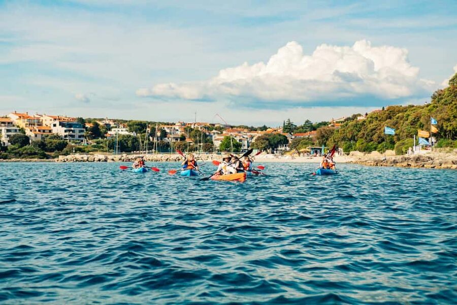 Pula: Three Island Kayak Tour with Cave Photo & Snorkeling - Fraškerić island: the main free-time stop