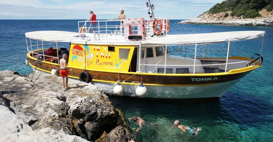 Rovinj Islands Boat Tour with Swimming - Leaving Rovinj’s northern port