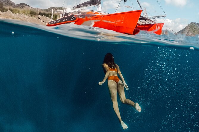Seacret Luxury Catamaran Yacht Group Island Hopping Tour - Big Lagoon and the classic El Nido cliffs