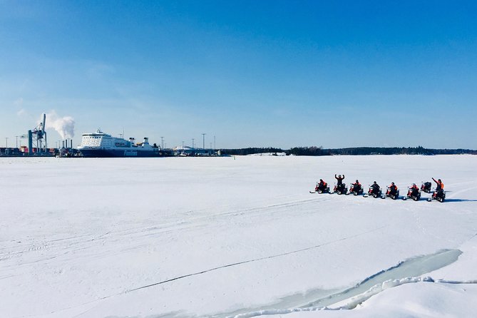 Snowmobile Safari in Helsinki Archipelago with Lunch - Riding over frozen sea and forest trails