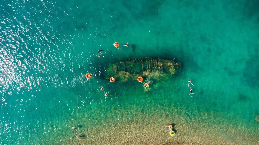 Split: Blue Lagoon 3 Islands All-Inclusive Cruise with Lunch - Čiovo brings the first swim