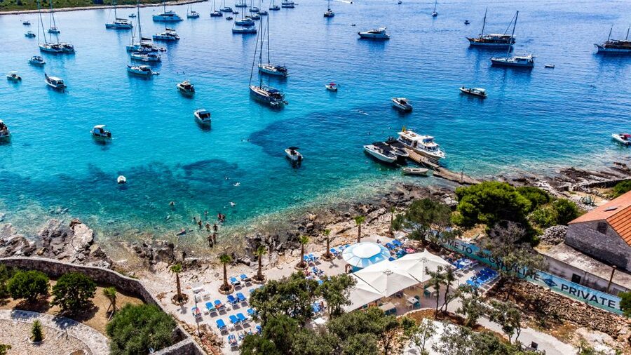 Split: Blue Lagoon 3 Islands All-Inclusive Cruise with Lunch - Maslinica adds a village stop