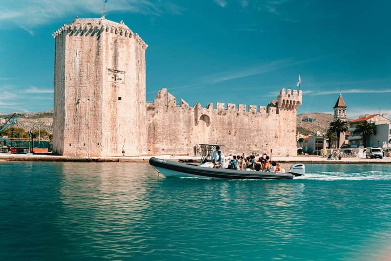Split: Blue Lagoon & 3 Islands Small Group Speedboat Tour - Trogir: stone lanes and a short taste of history