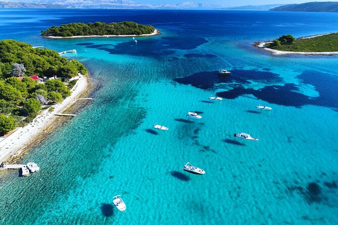 Split: Blue Lagoon, Hvar, Brač, 6 Islands Boat Tour - Small Group - Key points at a glance