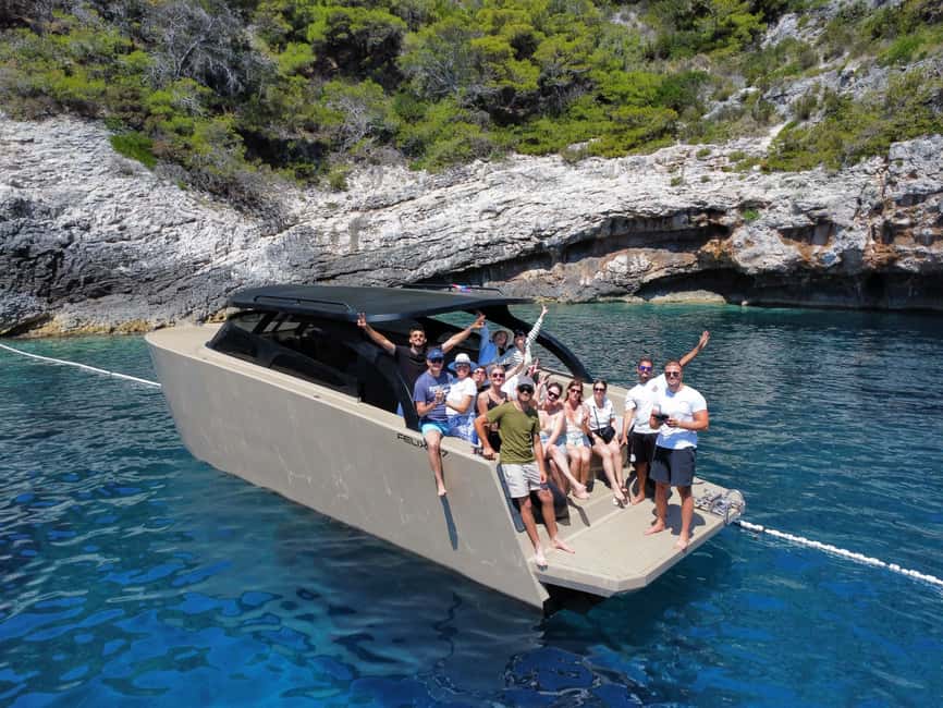 Split: Full-Day 4 Islands Tour by Luxury Boat - Hvar Town: stone lanes and a fortress above the harbor