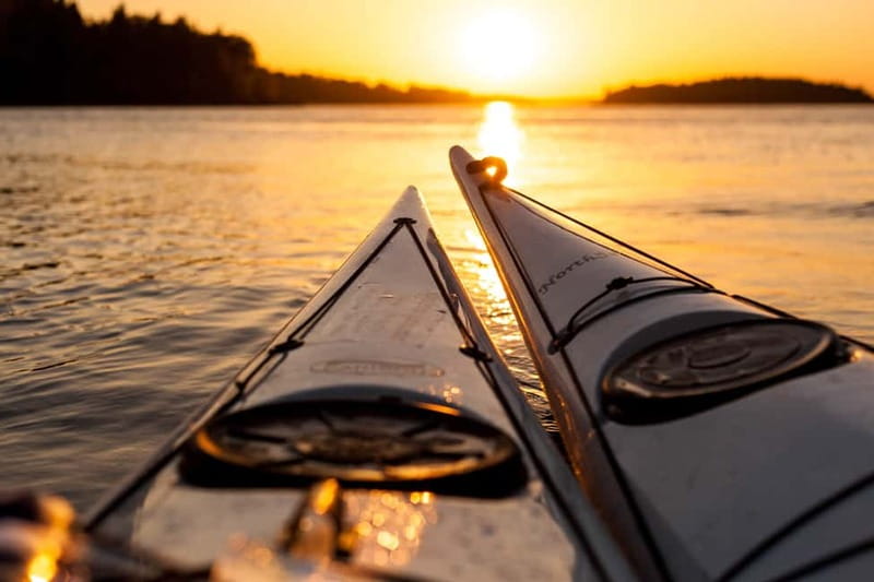 Stockholm: Sunset Archipelago Kayaking & Toast on the Water - Paddling through Bogesund Nature Reserve