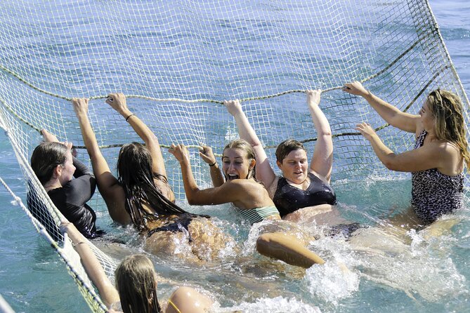 The Original Full day Bay of Islands Cruise with Dolphins - Boom-netting adds a splash of fun