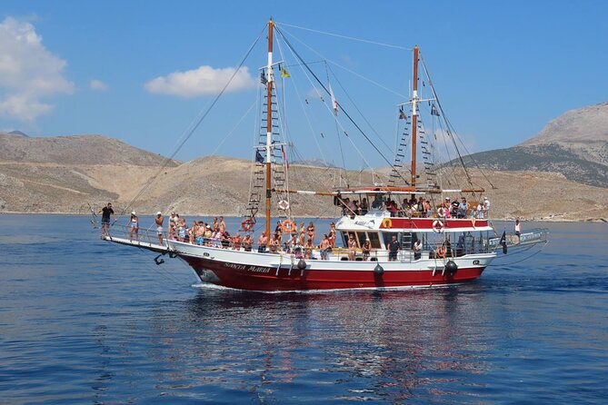 The Santa Maria 3 Island Cruise in the Aegean w/ Free Audio Guide - A 20-minute search for dolphins near Kalymnos