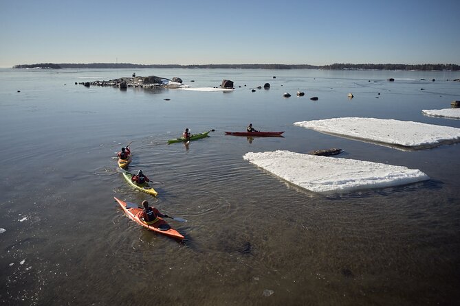 Winter kayaking in Eastern Helsinki archipelago - Starting at Vuosaari Paddling Center