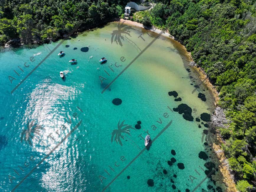 Zadar: 3 Island Speedboat Tour with Wine and Snorkeling - Kostanj Bay: a clear-water start